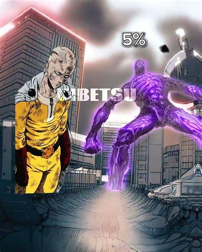 Saitama Vs God 1% To 100% Power 😈💀 | One Punch Man