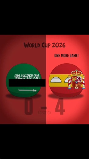 ITS MY TURN? || Ft : World Cup 2026 : Spain || One More Game Funk || Countryballs #countryballs