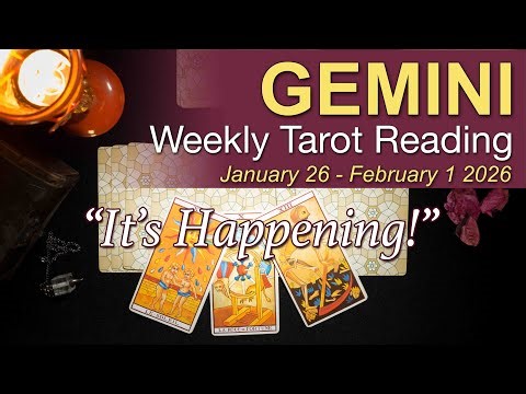 GEMINI Weekly Tarot ‘A DOOR YOU'VE BEEN KNOCKING ON, OPENS UP!’ | January 26 – February 1 2026 ✨