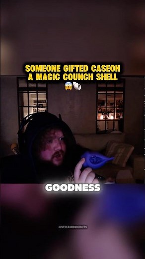 Caseoh got a Magic Conch Shell! 🤯🐚 #shorts #caseoh #caseohfunnymoments #conchshell