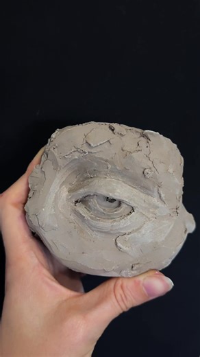 Sculpting a Detailed Eye in Clay Art