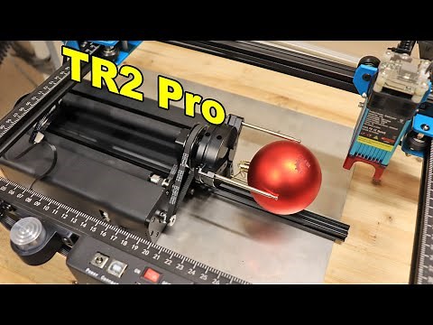 Two Trees TR2 Pro Laser Rotary module review - for engraving cylindrical or spherical parts
