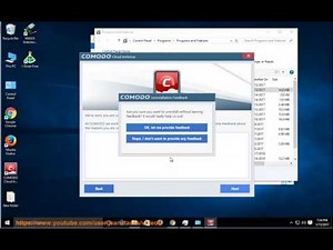 Uninstall COMODO Cloud Antivirus 1.8 on Windows 10
