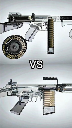 Thompson 1928 vs FN FAL #shorts
