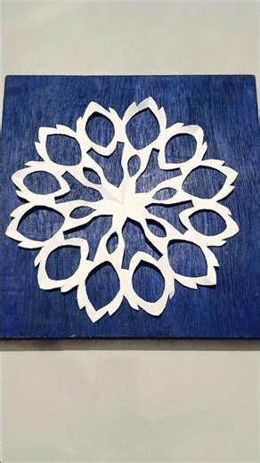 Snowflake making tutorial ✨ #artscraft #youtubeshorts #snowflakecraft