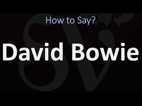 How to Pronounce David Bowie? (CORRECTLY)