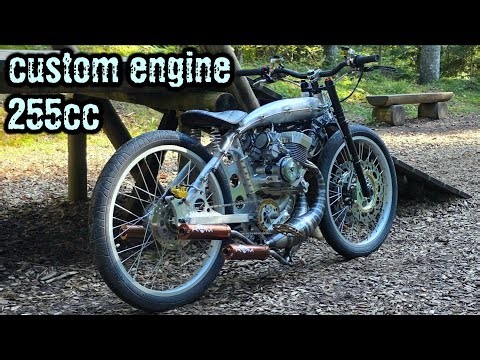 3-Cylinder Motorized Bicycle + Mountains