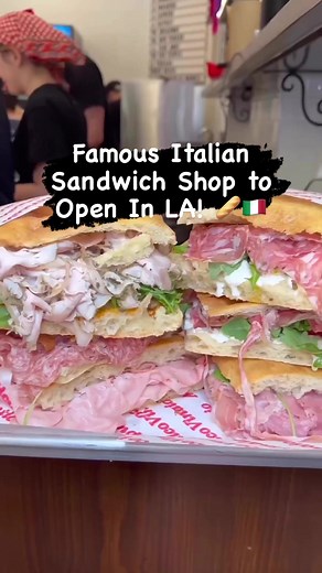 Famous Florence sandwich shop All’Antico Vinaio is not only popping up in Los Angeles and offering their delicious sandwiches from Mozza2Go THIS January 28 and 29 from 11 a.m. to 2:30 p.m., the owners have been working to secure a permanent LA location in Koreatown. The original Italian shop opened in Florence in 1991 and have been booming ever since with a commitment to amazing flavors and quality ingredients. 🔥 The first USA store opened in 2021 in New York, the Los Angeles store will open tw