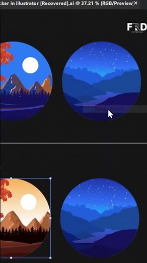 Colour theme picker in Adobe Illustrator