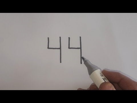 how to draw a peacock with number 4 || peacock drawing using number 4 ||