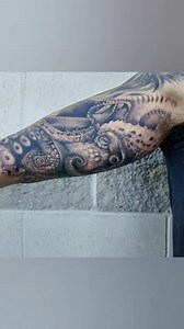 This octopus tattoo represents strength and adaptability, done in fine line detail. Made with precision for my son, the design flows naturally and captures the essence of this unique sea creature. #octopustattoo #seacreaturetattoo #goldcoasttattoo #surfersparadisetattoo #surfnink #surfninktattoo #westfieldhelensvaletattoo #qldtattoo #tattooideas #surfninkparadise #surfninkstudio | Marco Ventura Tattoo | Facebook