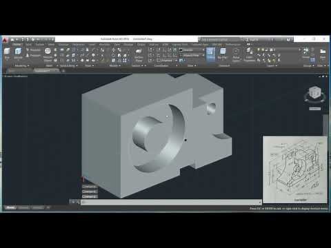 how to draw tool holder in 3D use AUTOCAD
