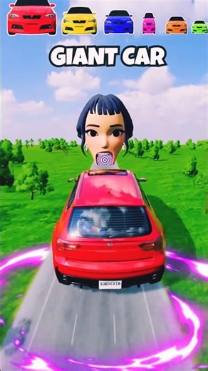 Happy Weird Cars vs Scary Ben Dog inBeamNG. driveing #short