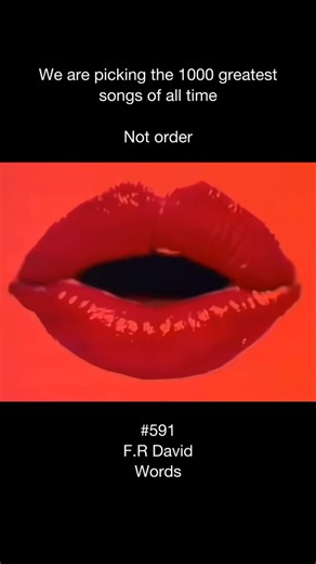Good Music on Instagram: "“Words” by F.R. David, released in 1982, is a tender and introspective synth-pop ballad that captures the quiet struggle of expressing love when words simply aren’t enough. With its soft melodies, vulnerable vocals, and simple yet deeply relatable lyrics, the song speaks to anyone who has felt the weight of unspoken emotions and the fear of not being able to say what truly matters. The track became a defining hit of the early ‘80s, showcasing a delicate blend of heartfe