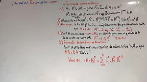 4.6K views · 141 reactions | les matrices _ puissance d'une matrice _ formule du binome de newton (Algebre) partie 8 | Exomaroc | Facebook