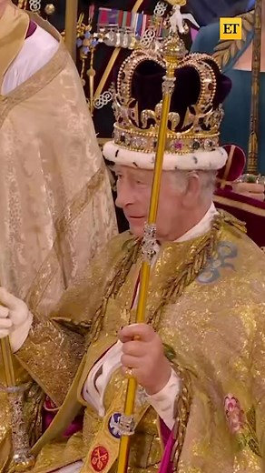 Entertainment Tonight on Instagram: "King Charles III and Queen Camilla were officially anointed and crowned during the Coronation ceremony at Westminster Abbey. Link in bio for more on the historic moment."