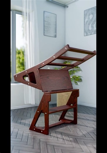how to turn Chair into a Ladder Combo 🔥 | Perfect for Small Homes & Kitchens #shorts #furniture