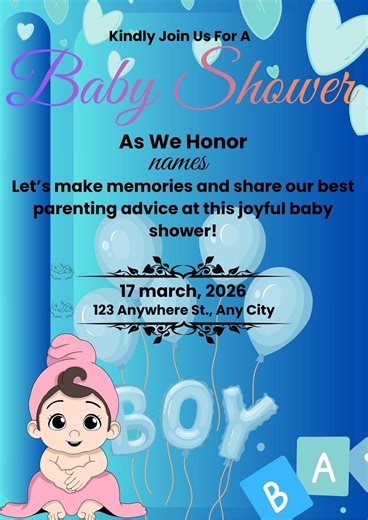 Custom Baby Shower Poster - Etsy