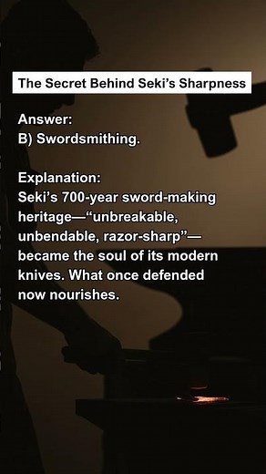 The Secret Behind Seki’s Sharpness: From Swords to Knives