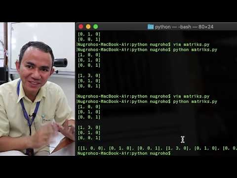 Mengolah Matriks menggunakan List di Python