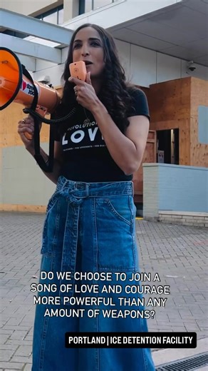 12K views · 665 reactions | At the ICE Detention Facility in Portland. Bringing love from LA! | Valarie Kaur | Facebook