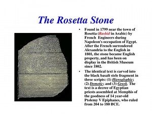 PPT - The Rosetta Stone PowerPoint Presentation, free download - ID:6447092