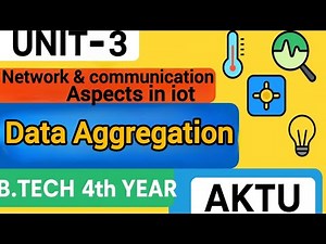 Data Aggregation in IoT | IoT Unit 3 Explained | AKTU B.Tech 4th Year | WSN Data Aggregation