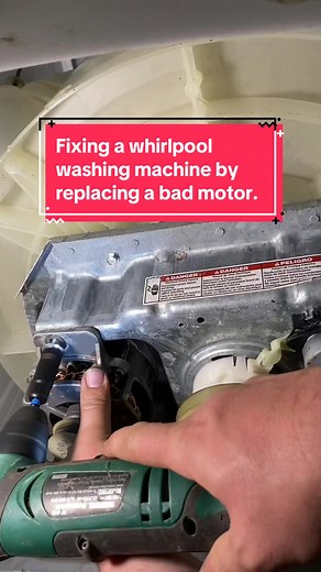 Fixing a whirlpool washing machine by replacing a bad motor. #HandsomeOrHandy #ApplianceRepair
