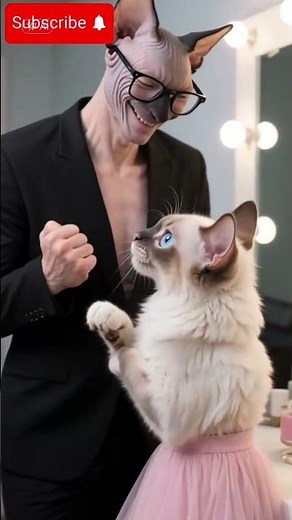 "Fashion Show: Cat Anthropomorphic Edition 👗✨ | Feline Runway Magic #Shorts"