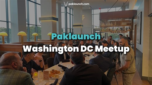 The Paklaunch DC Meetup was all about connections, collaboration, and community. Founders, investors, and professionals came together for an evening filled with energy and ideas. Here are the video highlights from an inspiring night with our DC community. #Paklaunch #WashingtonDCMeetup #NetworkingEvents #PakistaniProfessionals #GlobalNetworking | Paklaunch.com