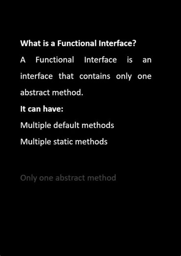 What is Functional Interface? | Java 8 Interview Question