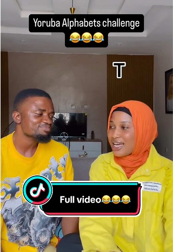 Yoruba Alphabet date challenge😂😂💛 #fyp #goviral #couples