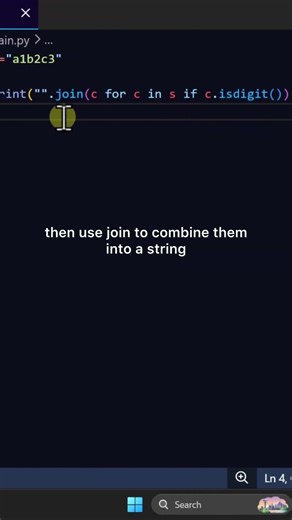 Keep Only Digits in string #coding #python