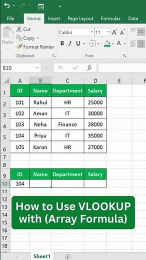 How to Use VLOOKUP Like a Pro in Seconds ⚡