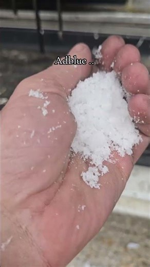 Adblue white powder crystallisation