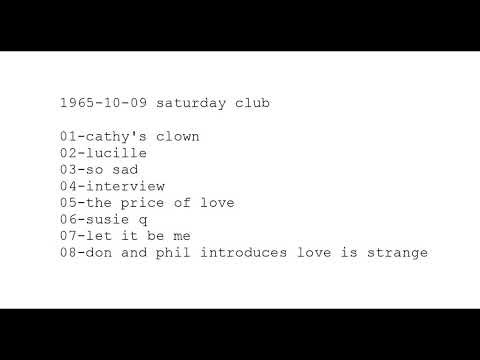 everly brothers 1965 - 10 - 09 saturday club
