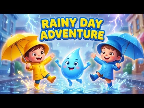 Rainy Day Adventure | Cartoon Story for Kids | EcoToonTales