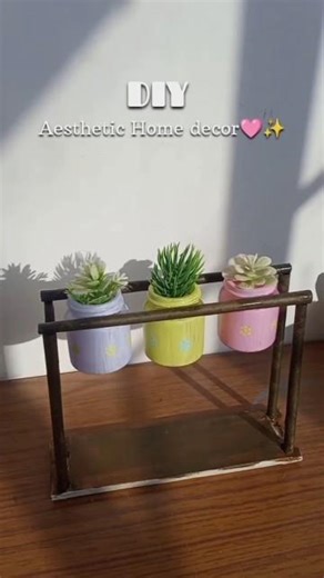 DIY Aesthetic Home decor✨🩷||#diy#homedecor#craft#paint#bottle#easy#aesthetic#showcase#viralshorts