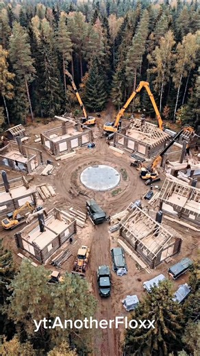 Forest Base Camp Construction Timelapse 🌲🏠