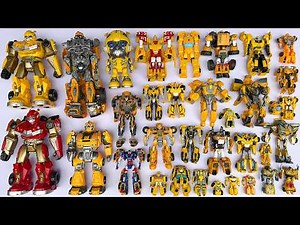 Ultimate Transformers Bumblebee Toy Video! All Generations Step-by-Step Transformation: Robot to Car