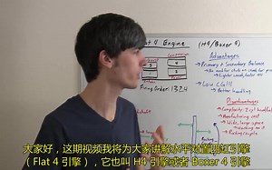 H4引擎结构介绍──水平对置4缸发动机