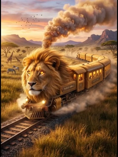 Lion Train Adventure: Discovering Wildlife on Rails
