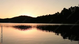 Sunrise Birdsong at Sheridan Lake in the Black Hills of South Dakota Stock Video