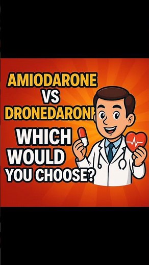comparison of amiodarone vs dronedarone#pharmacology #drug #medicalstudent