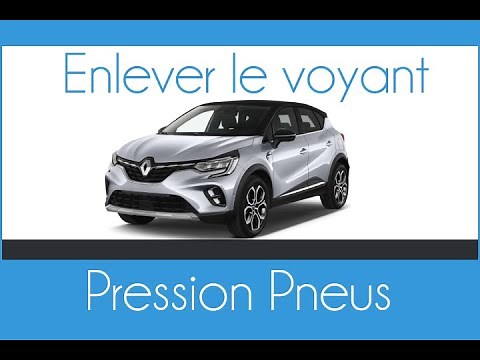 Resetting the tire pressure indicator on a Renault Captur 2