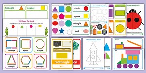 Childminder Maths: 2D Shapes EYFS Resource Pack