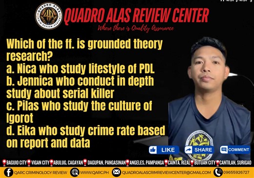 19K views · 539 reactions | Anong sagot nyo mga Aces? aAlamin ang mga types of Qualitative Research by Apollo C. Batausa Jr. #헤헔헥헖헣헢헪험헥헛헢헨헦험 #헤헔헥헖헤혂헮헹헶혁혆헔혀혀혂헿헮헻헰헲 #헛헢헠험헢헙헙험헕ퟮퟬퟮퟱ헖헟험헧헢헣ퟭ #QuadroAlas | QARC Criminology Review | Facebook