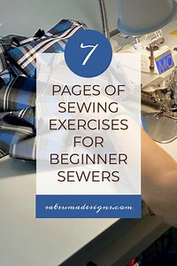 7 Pages of Easy Sewing Exercises For Beginner Sewers - Satsuma Designs LLC