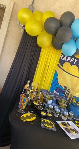 Batman Birthday Theme Set Up for the Ultimate Celebration