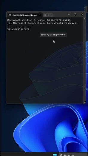 comment activée transparence terminal cmd #windos11 #terminal #pcgaming #coding #ia #code